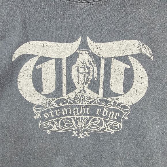 Vintage Throwdown Straight Edge Shirt Mens Medium Hardcore Punk Band Y2K 90s - Picture 3 of 9